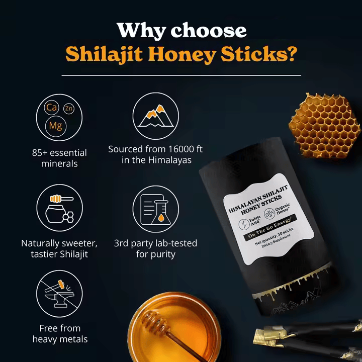 Shilajit Resin x Honey 30 Sticks